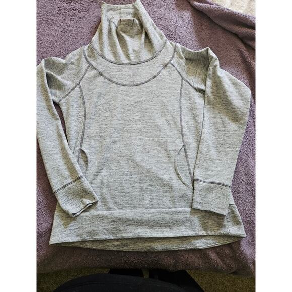 Kuhl Lea Sweatshirt Womens Size Medium Heather Grey Funnel Neck‎ Long Sleeve - Picture 1 of 6
